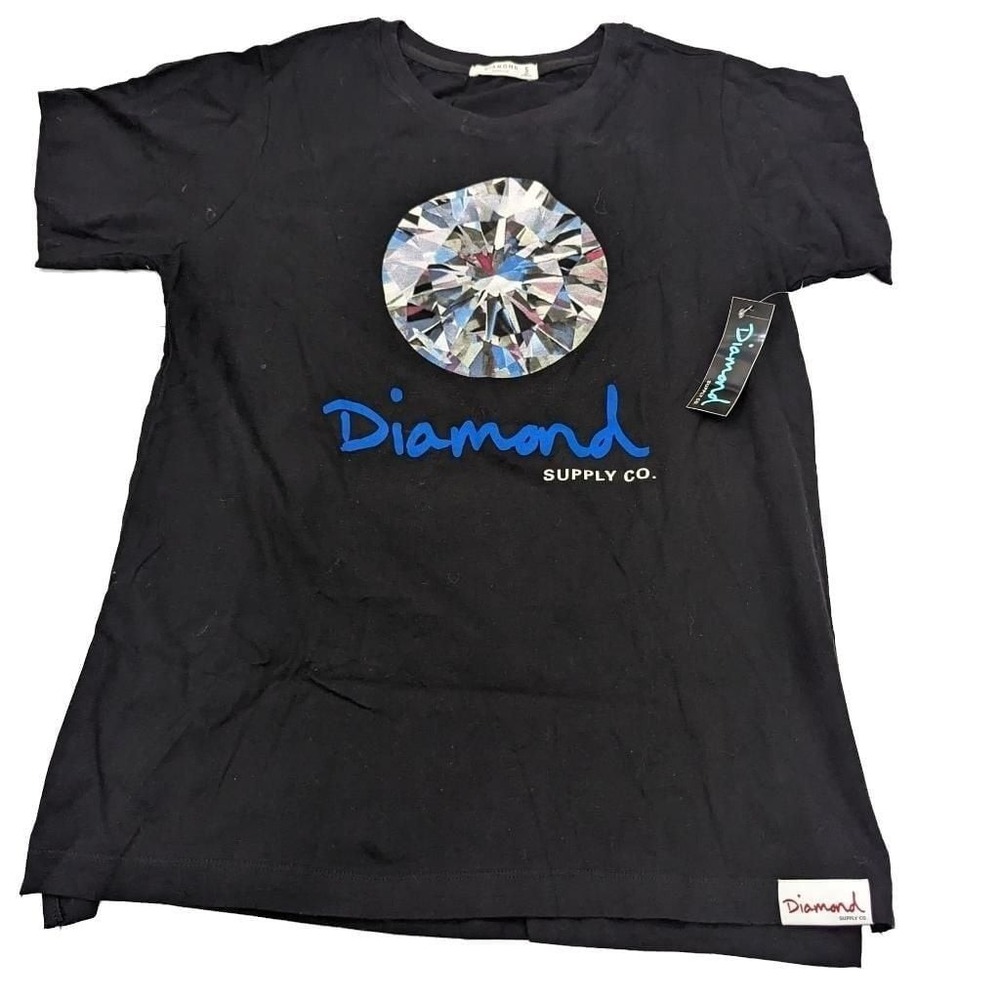Diamond‎ Supplly Co. Women's Black Brilliant Tee NWT